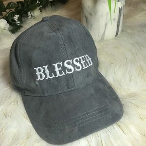 Grey “Blessed” Hat